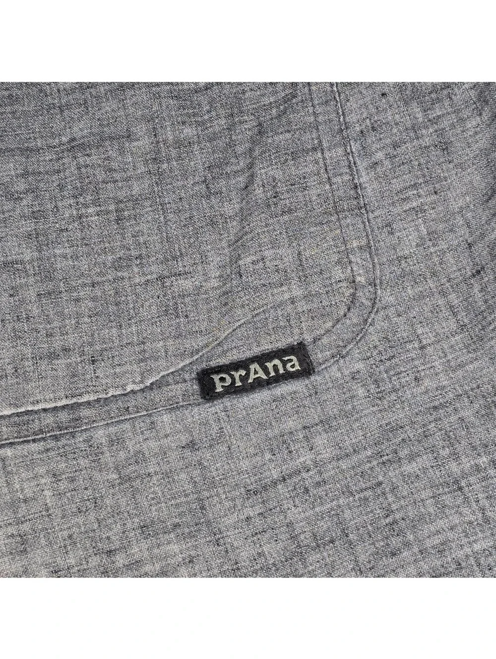 PrAna Vaha Black/Gray Hemp Blend Casual Elastic Waist 10